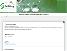 Tablet Screenshot of pension-steiner.at